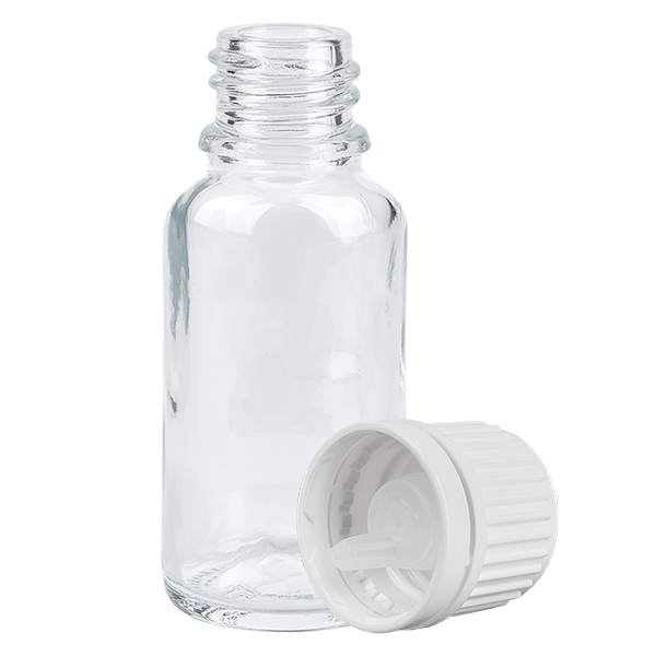 20ml Droppflaska 0.7mm vit med säkerhetsförslutning ClearLine UT18/20 20ml Droppflaska 0.7mm vit med säkerhetsförslutning ClearLine UT18/20