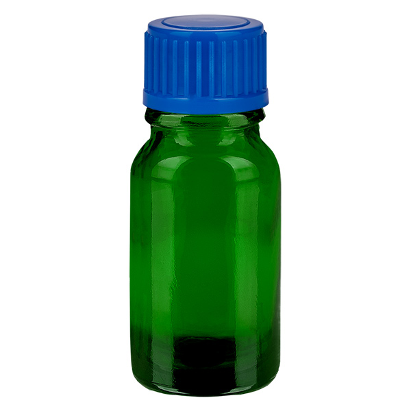 10ml flaska 11mm skruvkork blå standard GreenLine UT18/10