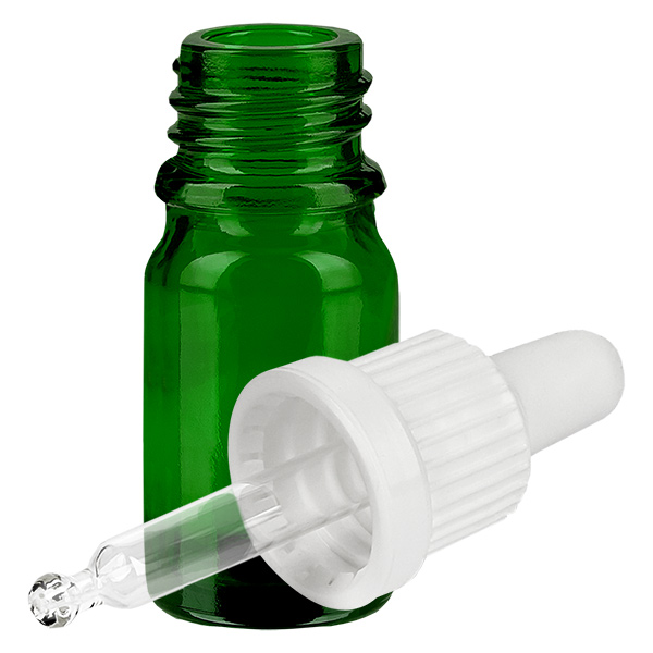 5 ml pipettflaska vit med säkerhetsförslutning GreenLine UT18/5 5 ml pipettflaska vit med säkerhetsförslutning GreenLine UT18/5