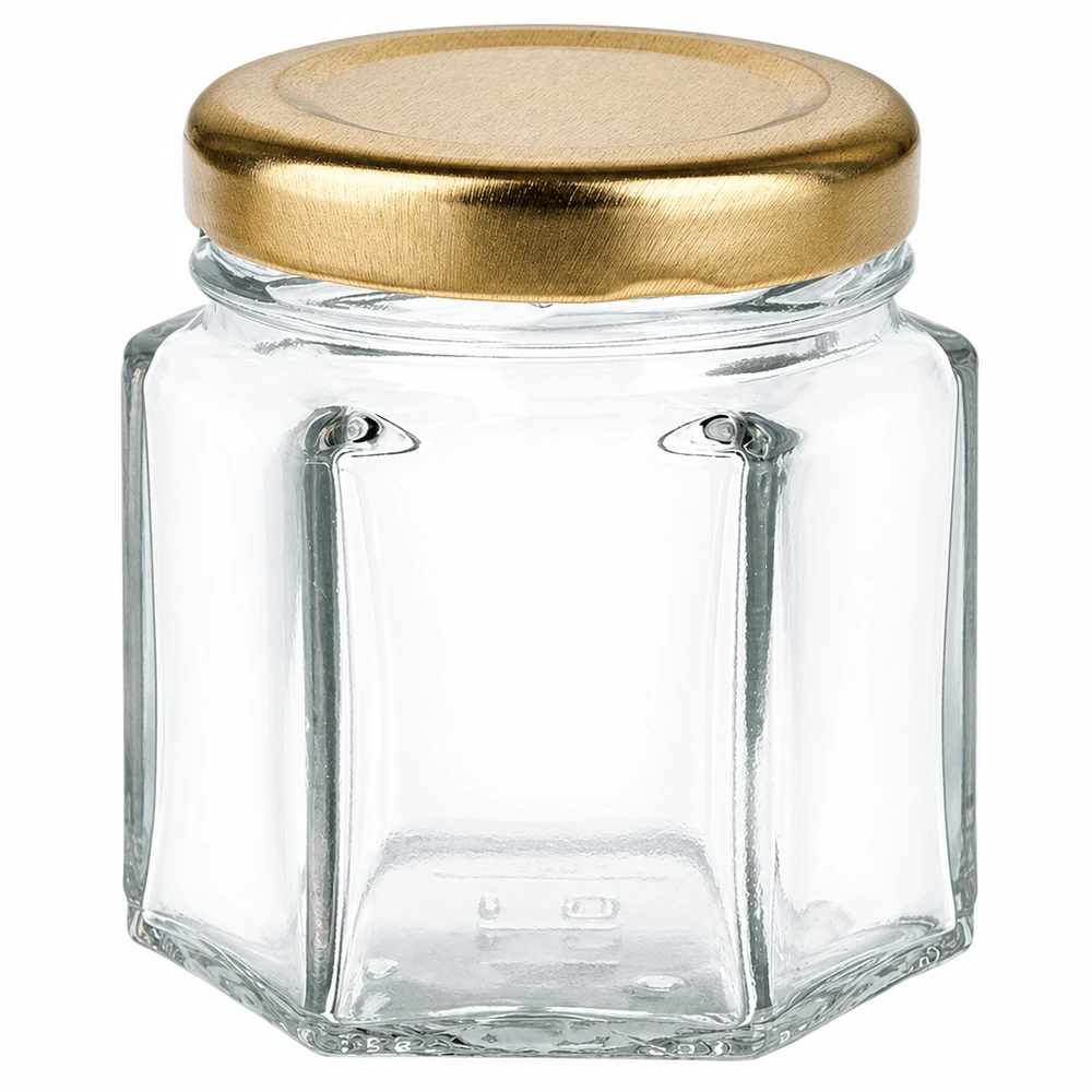47 ml hexa burk med lock BasicSeal guld UNiTWIST