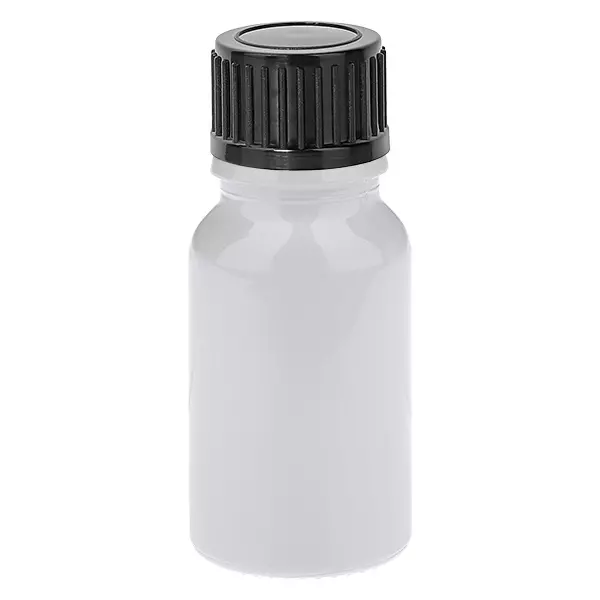 10 ml flaska 11 mm skruvkork svart Standard WhiteLine UT18/10 10 ml flaska 11 mm skruvkork svart Standard WhiteLine UT18/10