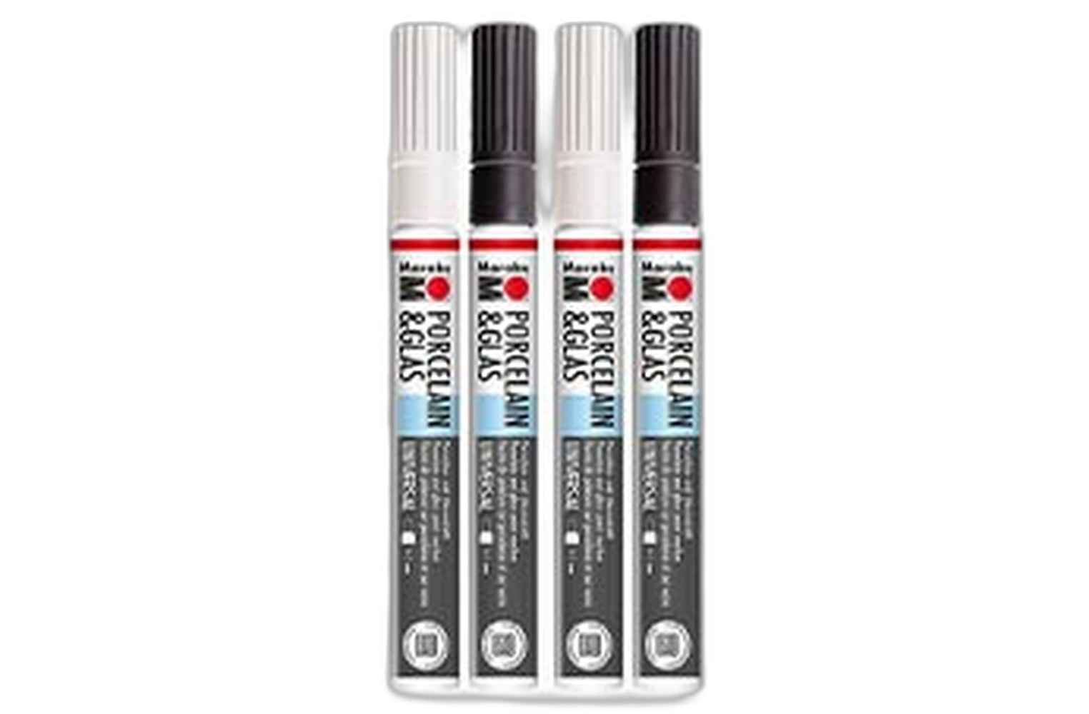 Crayons blancs et noirs