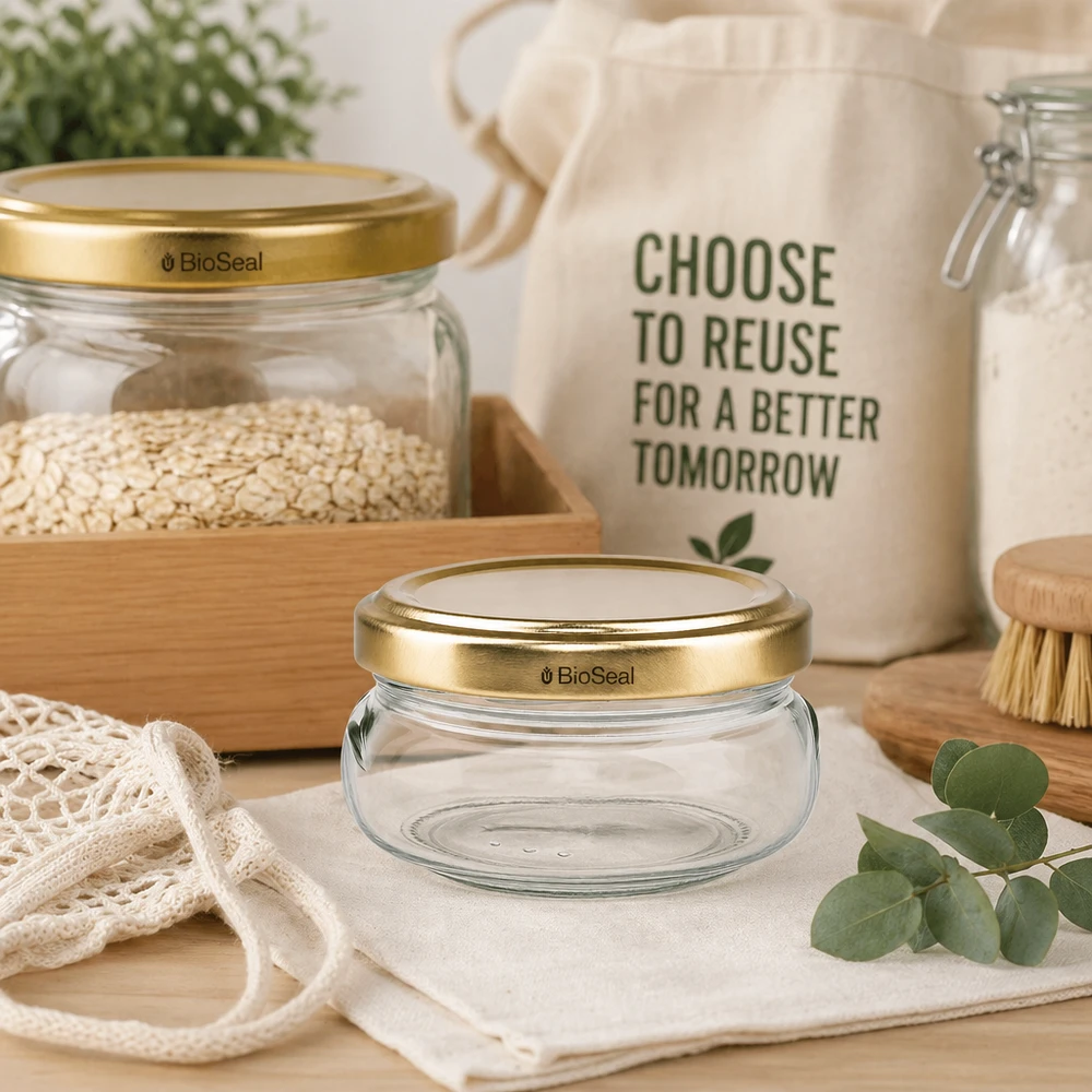 120 ml terrinburk med UNiTWIST BioSeal-lock i guld 120 ml terrinburk med UNiTWIST BioSeal-lock i guld