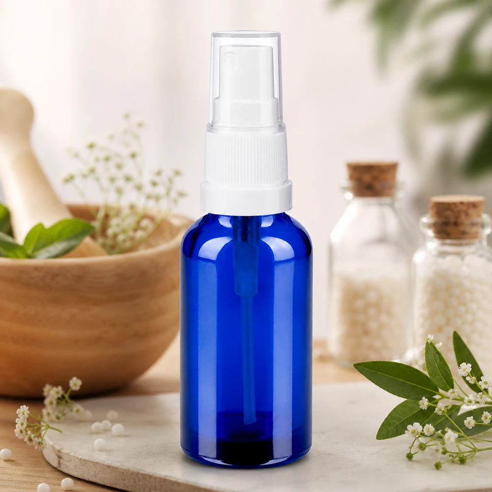 Praktisk 30 ml sprayflaska med genomskinligt sprayhuvud för enkel applicering av kosmetika