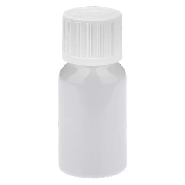 10 ml droppflaska 1,2 mm vit standardkork barnsäker WhiteLine UT18/10 10 ml droppflaska 1,2 mm vit standardkork barnsäker WhiteLine UT18/10