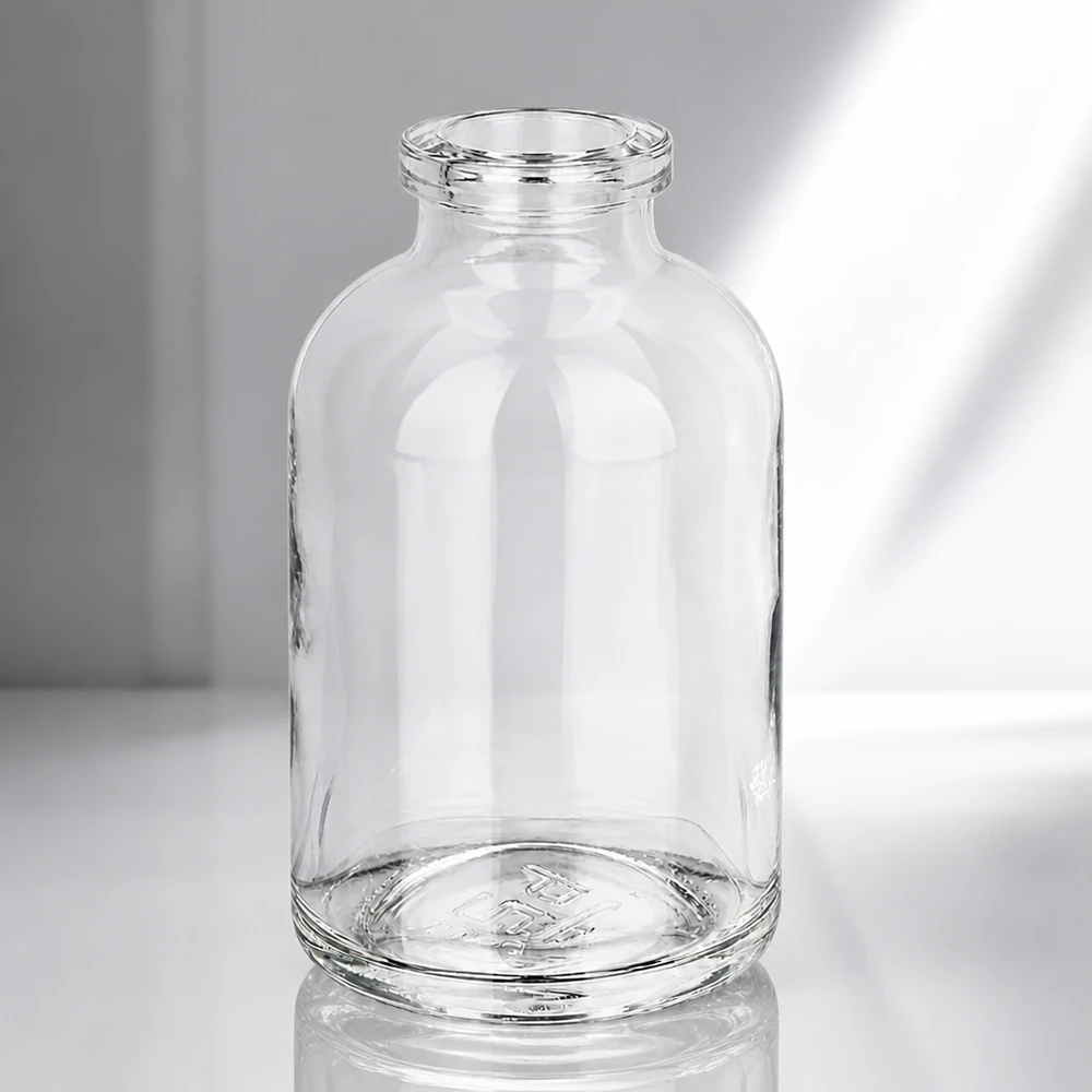 Injektionsflaska klarglas 50ml Leere Injektionsflasche aus klarem Glas 50ml für veterinärmedizinische Anwendungen