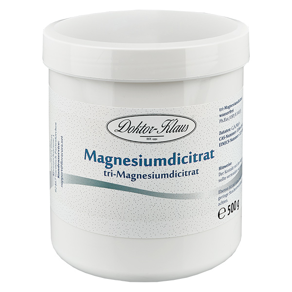 Tri-magnesiumdikitrat (vattenfritt) 500g Doktor-Klaus Tri-magnesiumdikitrat (vattenfritt) 500g Doktor-Klaus
