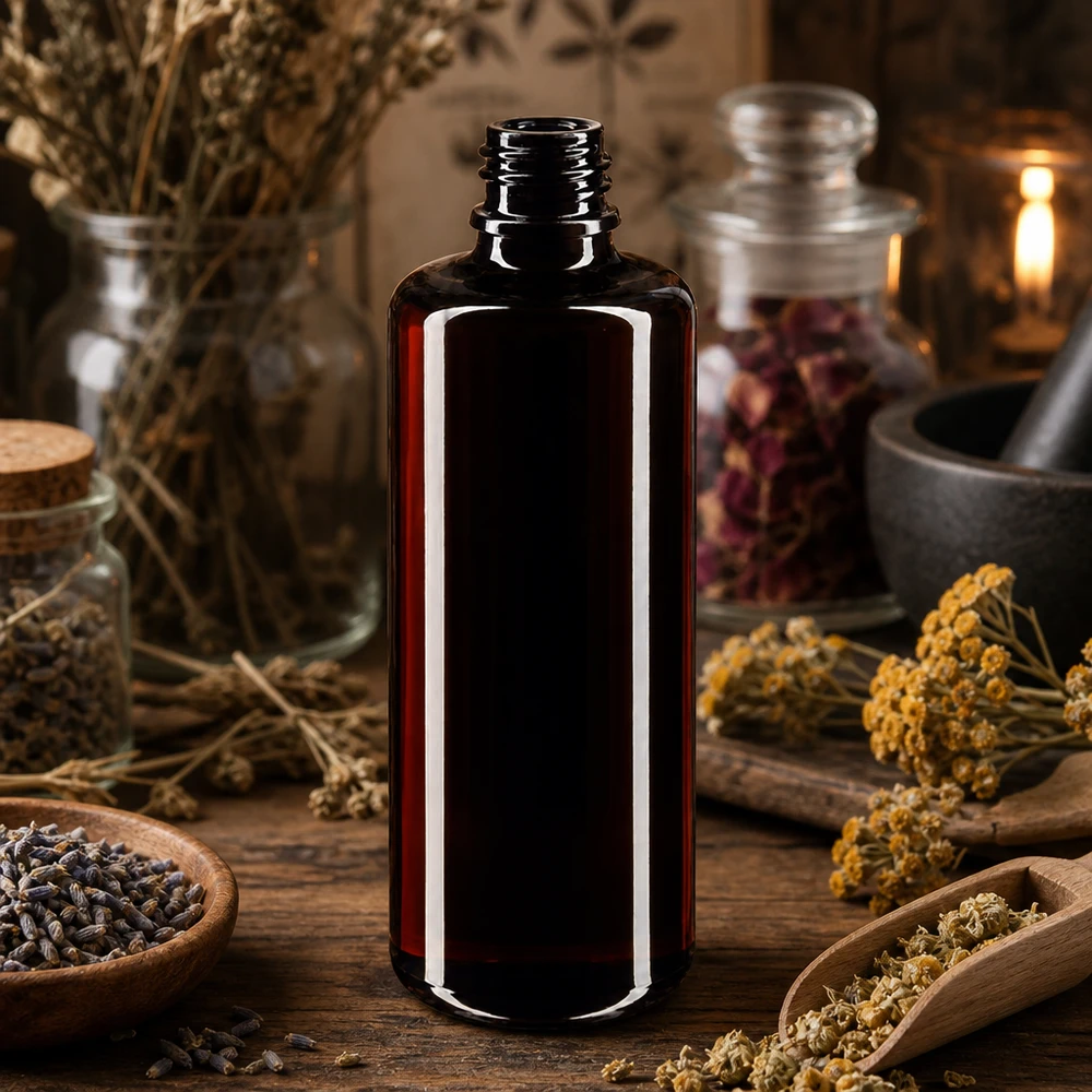 Violett glasflaska 50ml DIN 18 (Mironglas) Snygg Orion 50 ml droppflaska av violett Miron-glas för aromaterapi och naturkosmetik