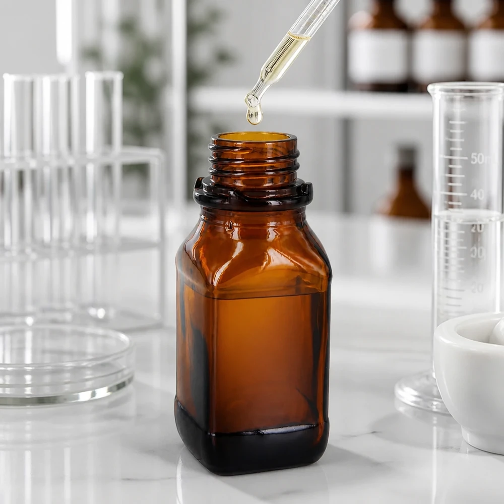 100 ml brun glasflaska för dina värdefulla ämnen