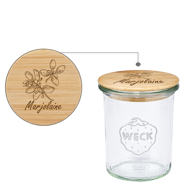 Trälock Marjolaine med WECK-glas 160 ml Trälock Marjolaine med WECK-glas 160 ml