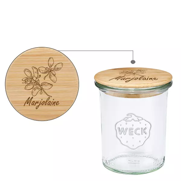 Trälock Marjolaine med WECK-glas 160 ml Trälock Marjolaine med WECK-glas 160 ml