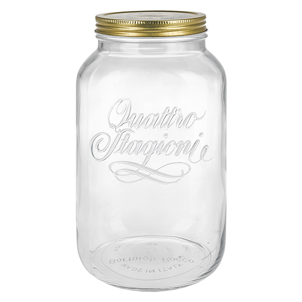 3800ml rund burk "Quattro Stagioni" med lock