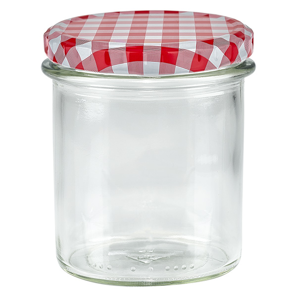 350 ml Krossade glasögon + BasicSeal-lock röd/vit UNiTWIST