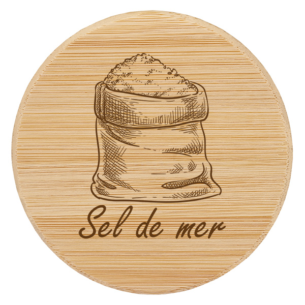 Couvercle i trä "sel de mer" till WECK RR60 Couvercle i trä "sel de mer" till WECK RR60