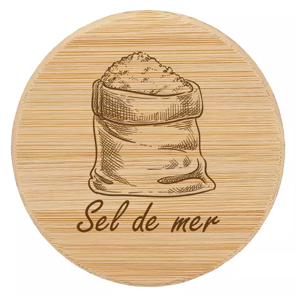 Couvercle i trä "sel de mer" till WECK RR60 Couvercle i trä "sel de mer" till WECK RR60