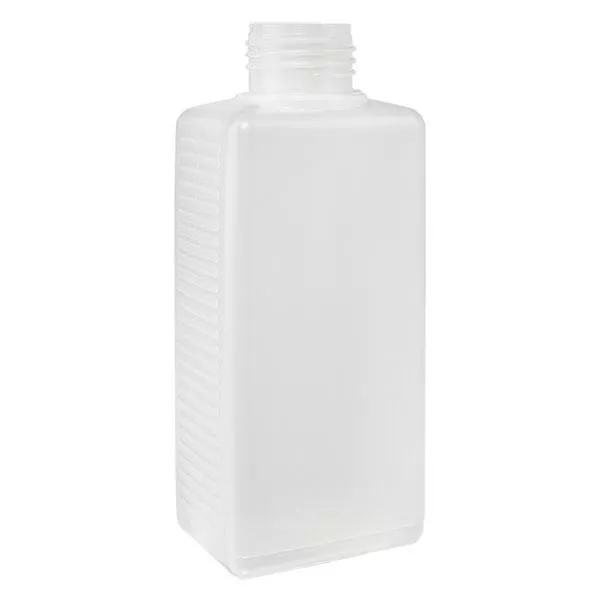 250 ml fyrkantig flaska PE natur, utan lock 250 ml fyrkantig flaska PE natur, utan lock