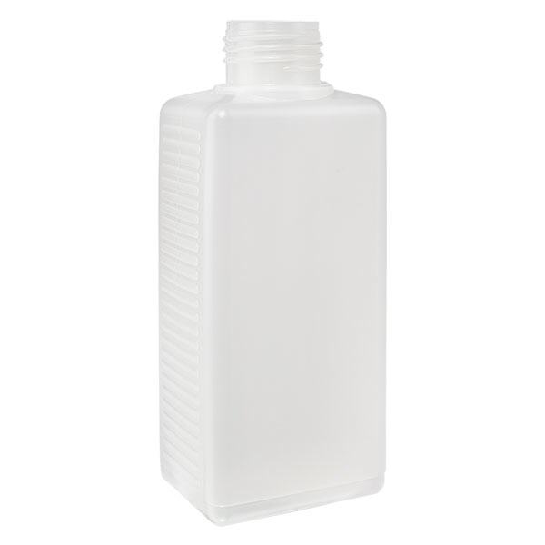 250 ml fyrkantig flaska PE natur, utan lock 250 ml fyrkantig flaska PE natur, utan lock