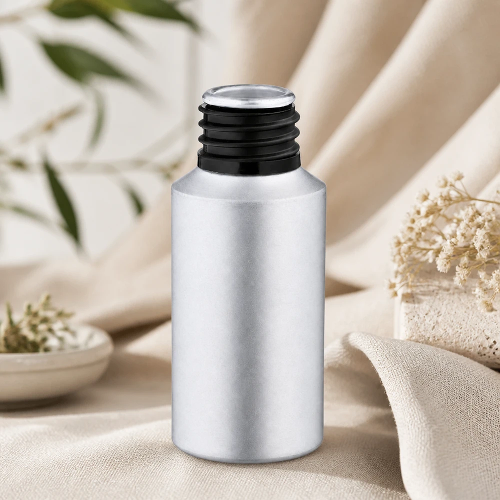 30 ml flaska i picklad aluminium 30 ml flaska i färgat aluminium med cylindrisk form och slimmad design för elegant produktpresentation