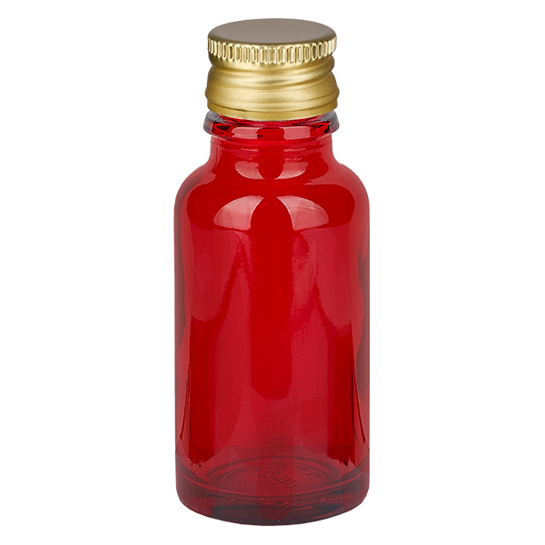 20ml flaska 11mm skruvkork aluminium guld standard RedLine UT18/20