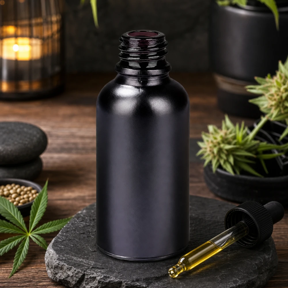 30 ml BlackLine farmaceutflaska UT18/30 med ergonomisk design för enkel hantering och dosering