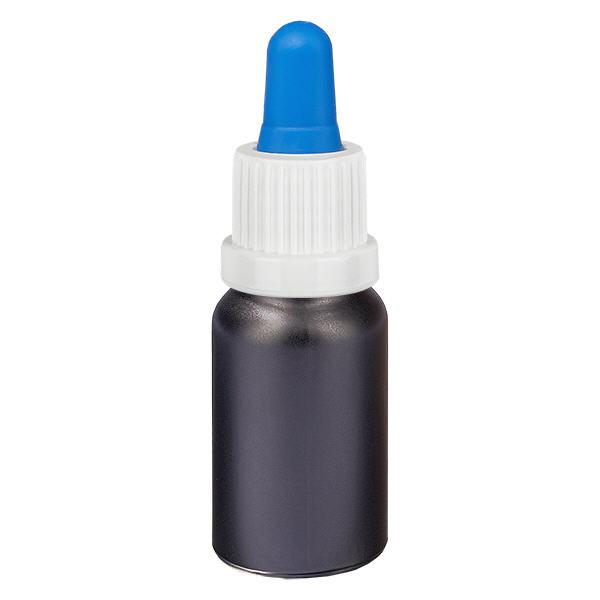 10 ml pipettflaska vit/blå med säkerhetslock BlackLine UT18/10