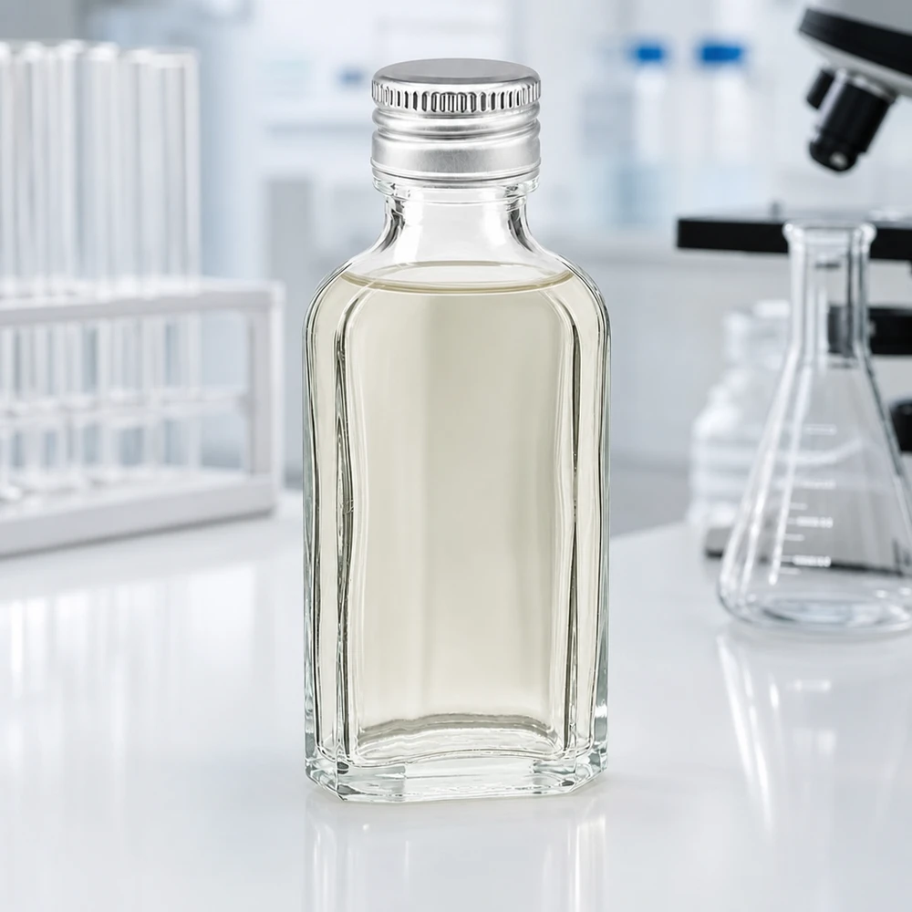 50 ml Meplat klar med aluminiumlock silver PP22 Genomskinlig 50 ml Meplat-glasflaska med silverfärgat skruvlock av aluminium, PP22