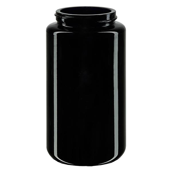 Burk med vid mynning i violett glas 200ml, utan lock