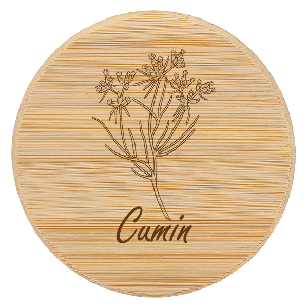 Couvercle en bois "cumin" för WECK RR60