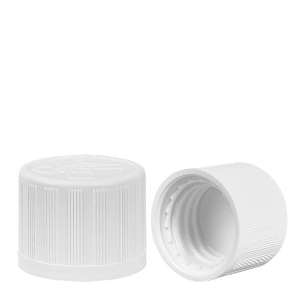 Skruvlock vit 18mm barnsäker standard Skruvlock vit 18mm barnsäker standard