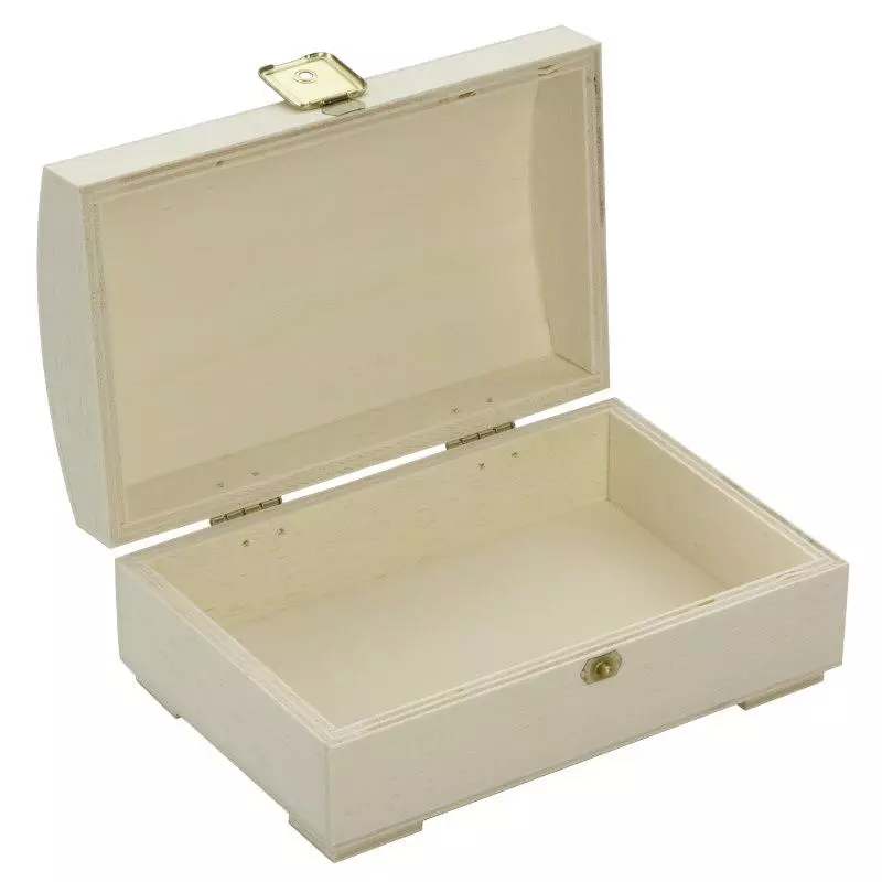 Trälåda (kista) med böjt lock 15x10x6cm Trälåda (kista) med böjt lock 15x10x6cm
