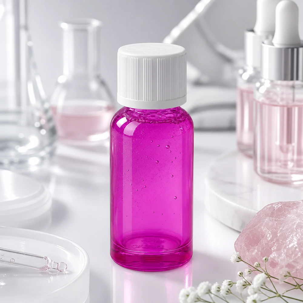 20ml flaska 11mm skruvkork vit standard barnsäker PurpleLine UT18/20 Högkvalitativ 20 ml laboratorieflaska i Purple Line-design med standardlock för professionella applikationer