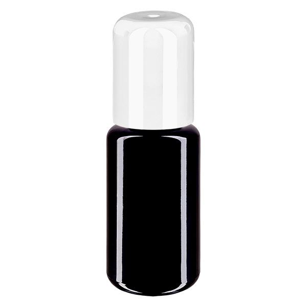 Apoteksflaska violett 20ml roll-on lock vit Apoteksflaska violett 20ml roll-on lock vit