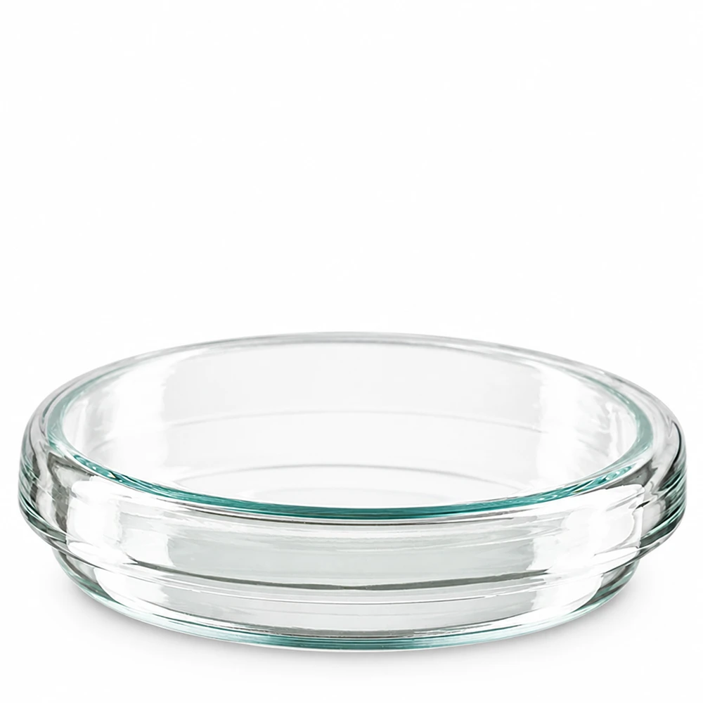 Petriskål 70x15mm av glas Petriskål i glas, 70 x 15 mm, rund form med förstärkt kant för stabilt grepp i laboratoriet