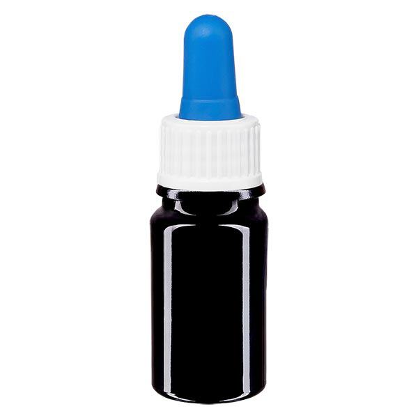 Apoteksflaska violett 5ml pipett vit/blå standard Apoteksflaska violett 5ml pipett vit/blå standard