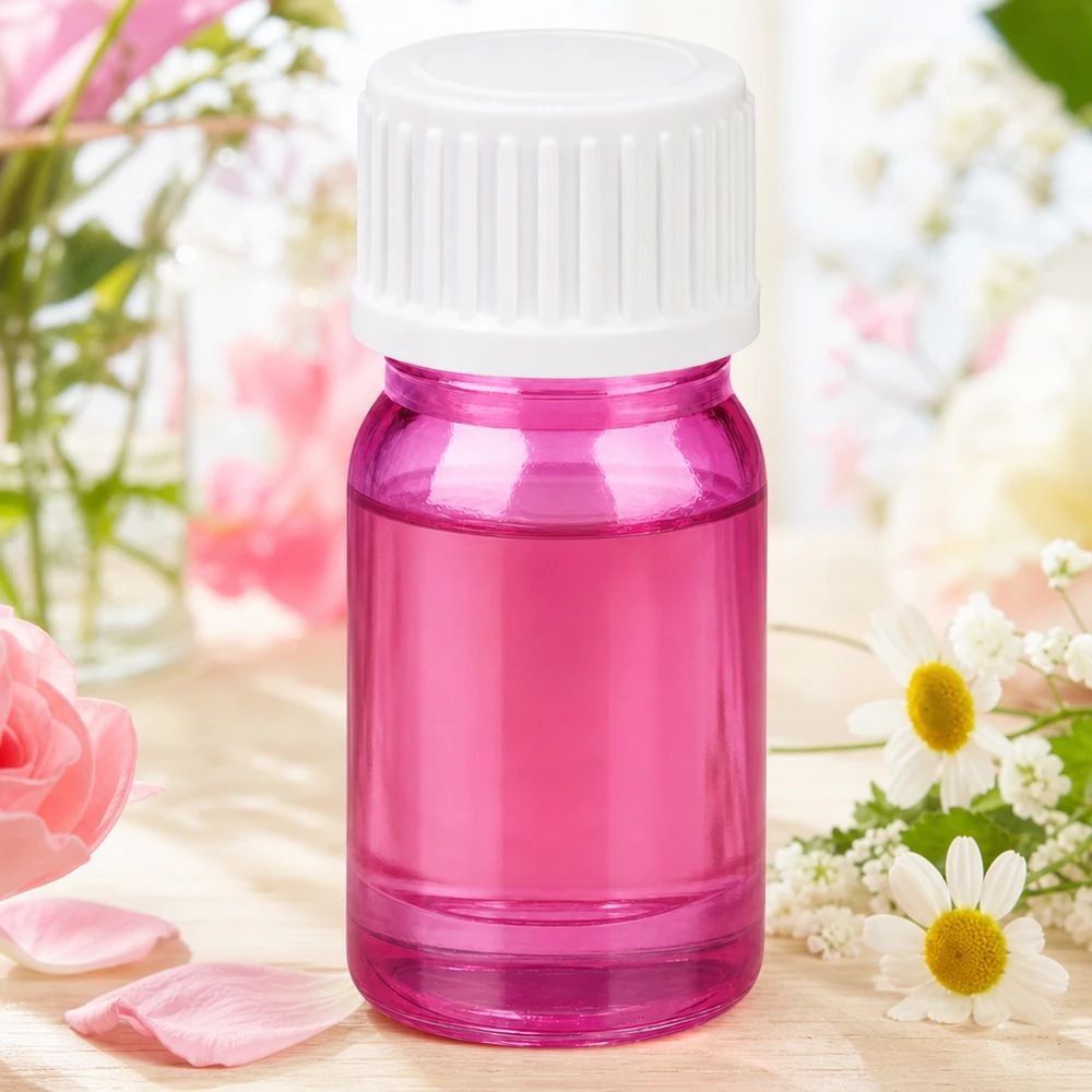 Droppflaska 5ml i lila plast med vitt lock STD-version för exakt dosering PurpleLine