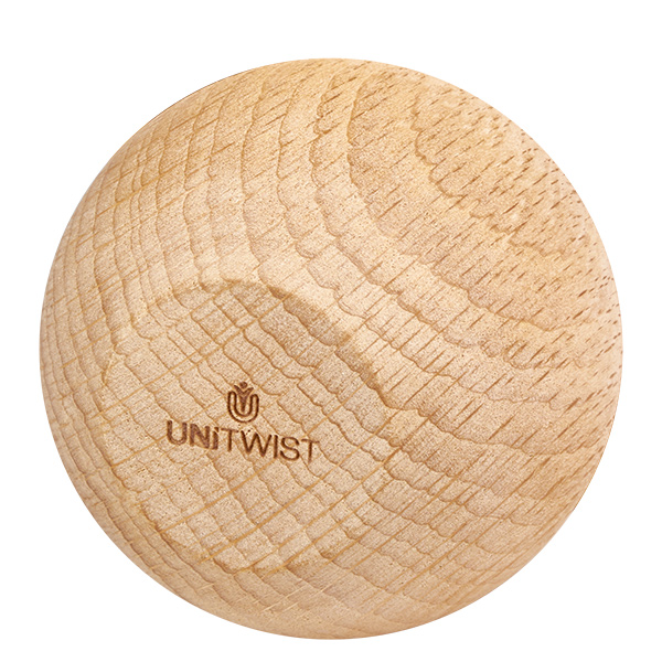 UNiTWIST träkula (bok) för WECK RR60 UNiTWIST bokträkula närbild ådring och logotyp WECK RR60 lockknopp reservdel