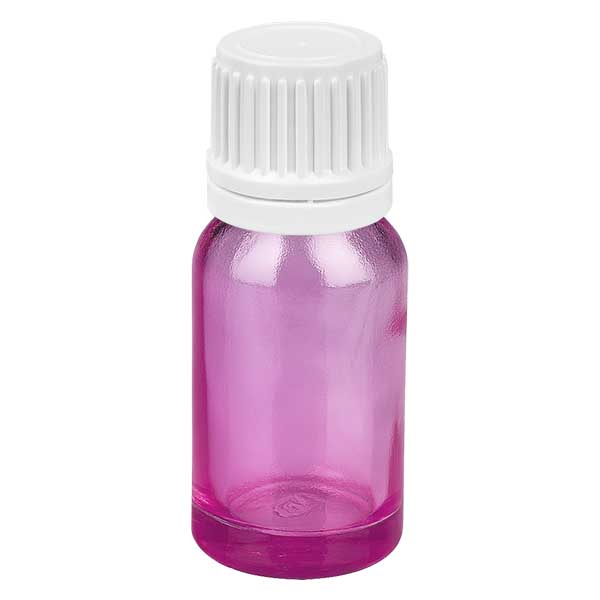 10ml droppflaska 0,7mm vit Originality skruvkork PurpleLine UT18/10