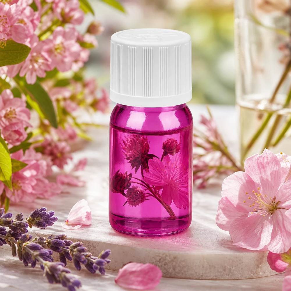 5ml droppflaska 1,2mm vit standard barnsäker PurpleLine. UT18/5 5 ml droppflaska tillverkad av högkvalitativt glas med exakt KiSi-droppinsats för aromaterapi
