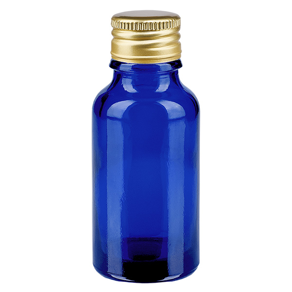 20ml flaska 11mm skruvkork Alu-Guld Standard BlueLine UT18/20