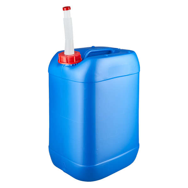 Dunk 25 liter blå med utloppsrör Flex Dunk 25 liter blå med utloppsrör Flex