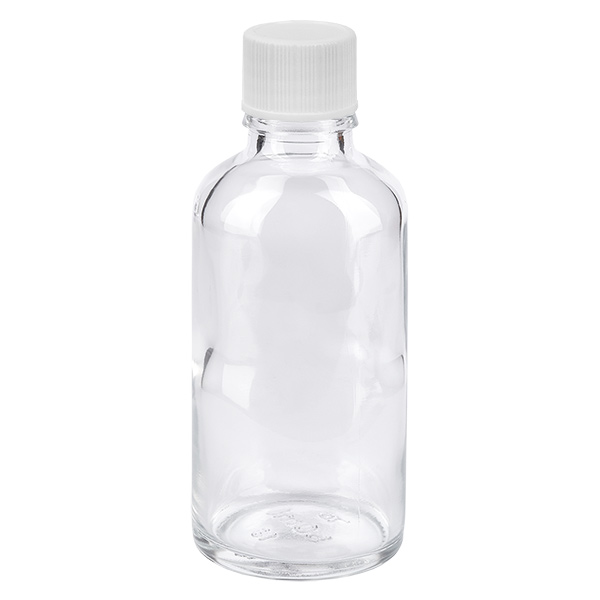 50ml flaska 11mm skruvkork vit Standard ClearLine UT18/50 50ml flaska 11mm skruvkork vit Standard ClearLine UT18/50