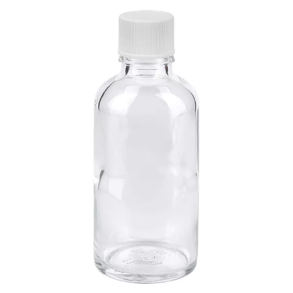 50ml flaska 11mm skruvkork vit Standard ClearLine UT18/50 50ml flaska 11mm skruvkork vit Standard ClearLine UT18/50