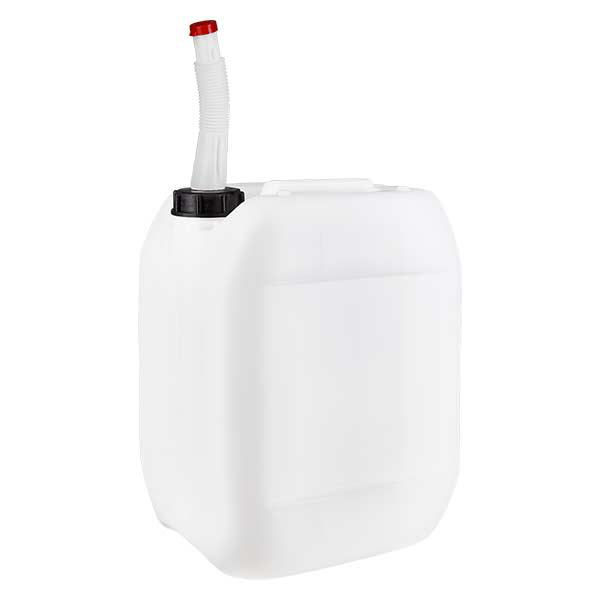 10 liter Dunk med Flex utloppsrör