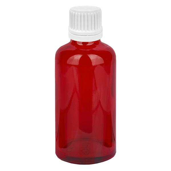 50ml Droppflaska 0,7mm vit med säkerhetslock RedLine UT18/50