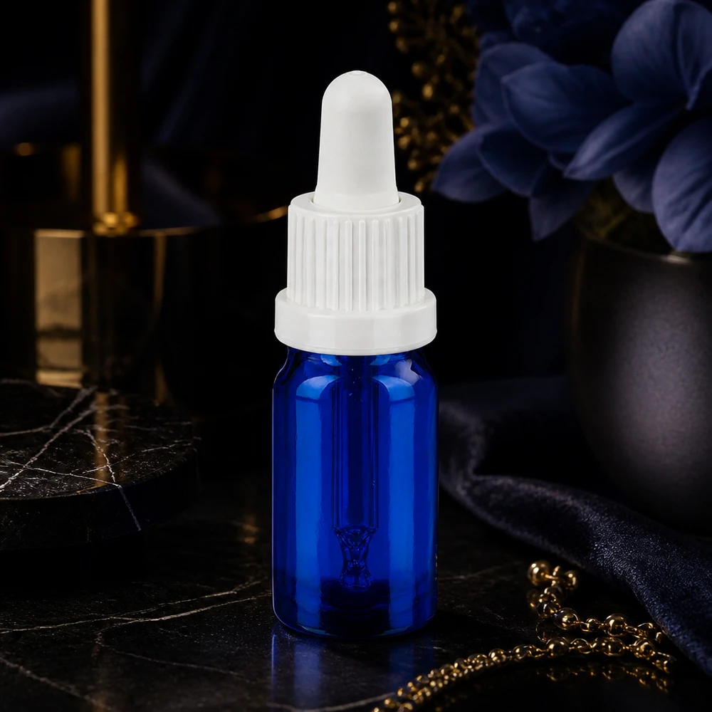 5 ml pipettflaska vit med säkerhetsförslutning BlueLine UT18/5 Liten 5 ml pipettflaska i elegant design med praktiskt dropplock för exakt dosering
