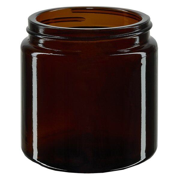 120ml glasburk. brun utan lock, gänga 58mm/R3 ApoGlas