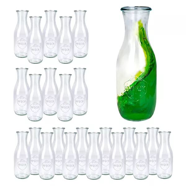 Set med 24 Weck-glas 1062 ml juiceburk Set med 24 Weck-glas 1062 ml juiceburk