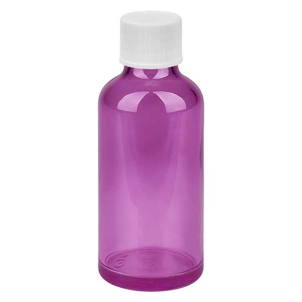 50ml flaska 11mm skruvkork vit standard PurpleLine UT18/50