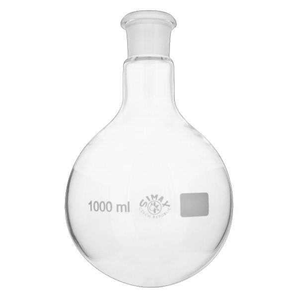 Rundkolv 1000ml med standard slipad fog (29/32)