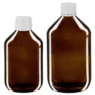 Flacons médicaux bruns avec fermeture fine d'origine